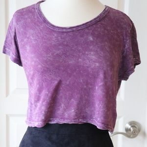 Acid Wash Styled Crop Top